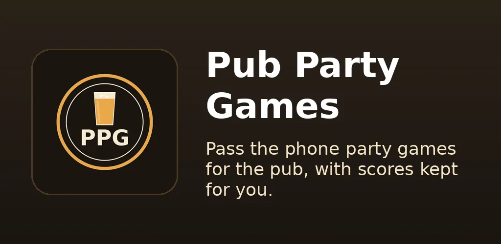 Pub Party Games feature graphic: Pass the phone pub games
